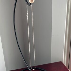 Sterling Silver 925 unique links chain necklace Vintage 18” sterling silver